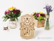  Placheta decor Wedding day S